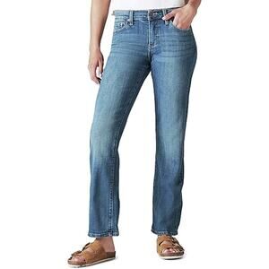 Lucky Brand Women's High Rise Easy Rider Straight Jeans Denim Blue Size 6
